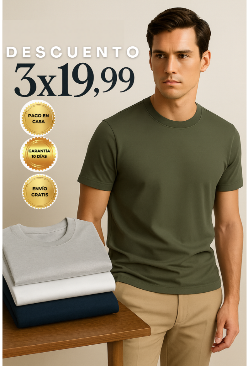 Camisetas Básicas Premium Orgánicas Modal y Algodón™