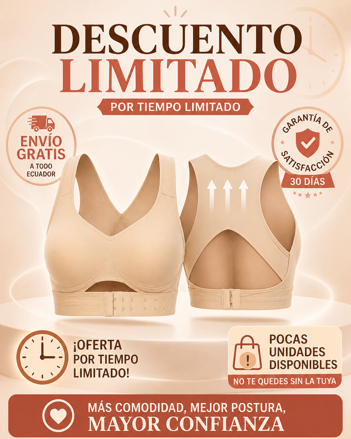 Brasier Corrector - Mejora tu Postura sin Varillas