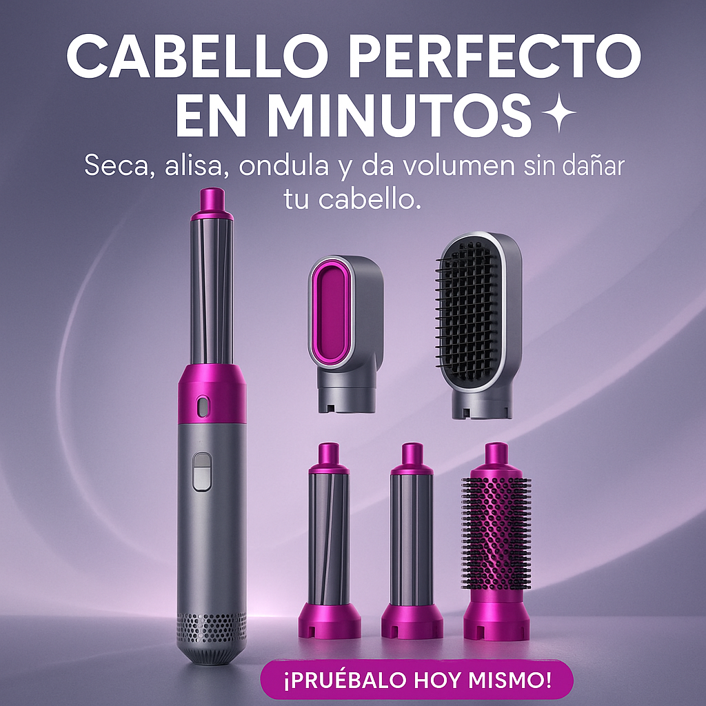 Cepillo Secador 5 en 1 (tipo Dyson Airwrap)