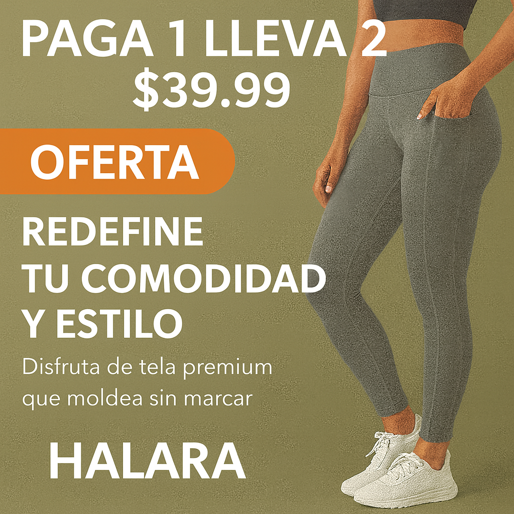 Pack x 2 - Halara leggins 🇺🇸 GRIS Y NEGRO