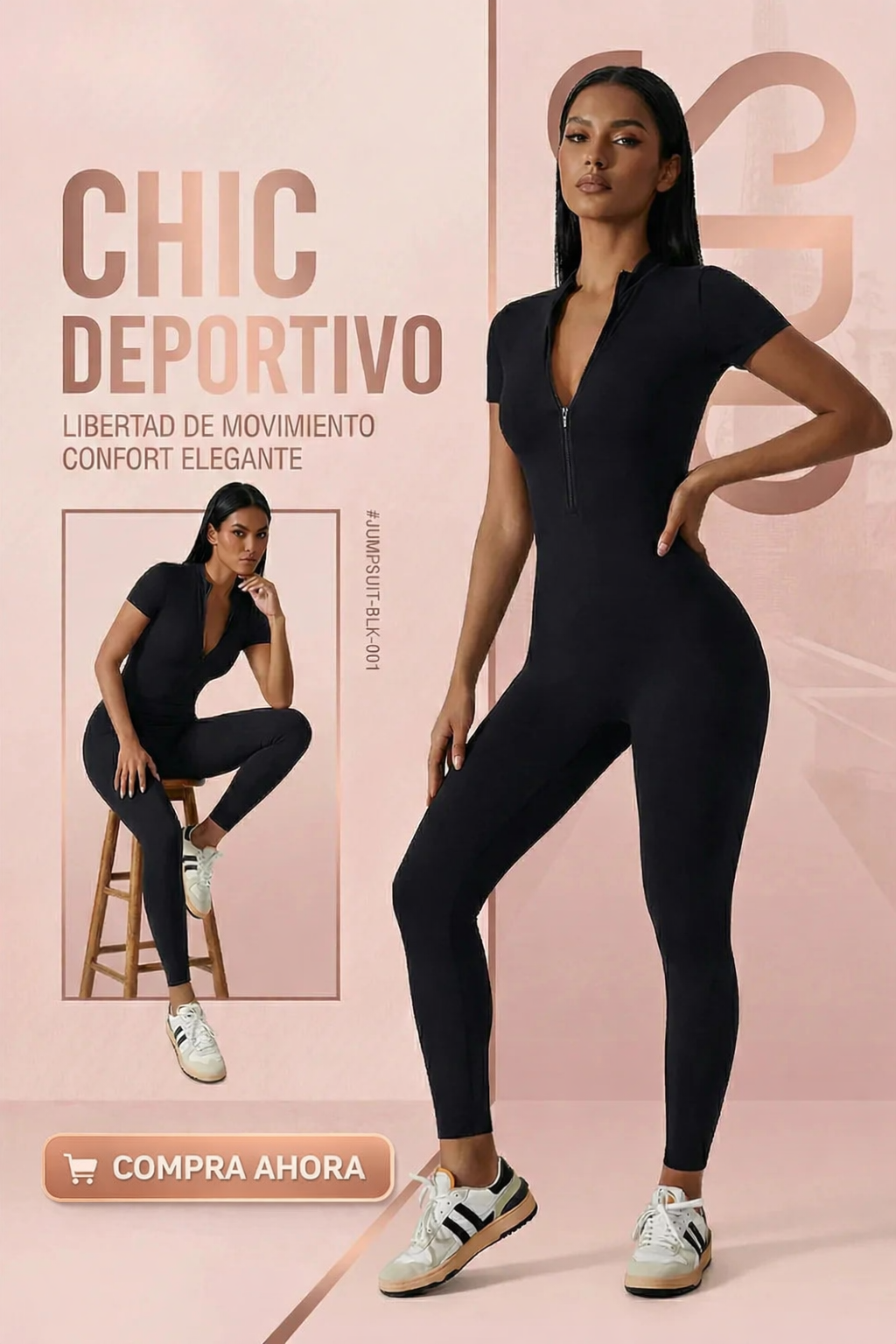 Enterizo Aura®  Color Negro - Despierta Miradas - OFERTA