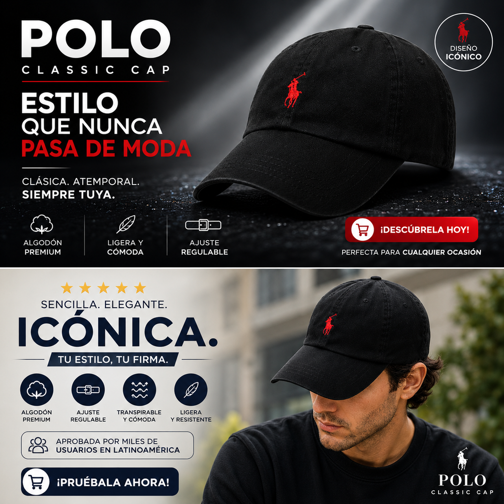 PACK X2 GORRAS POLO | Un Clásico que Eleva Cualquier Outfit