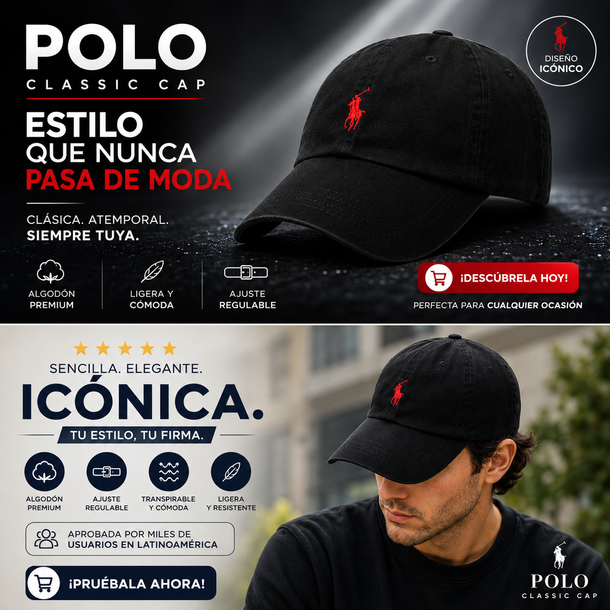 PACK X2 GORRAS POLO | Un Clásico que Eleva Cualquier Outfit
