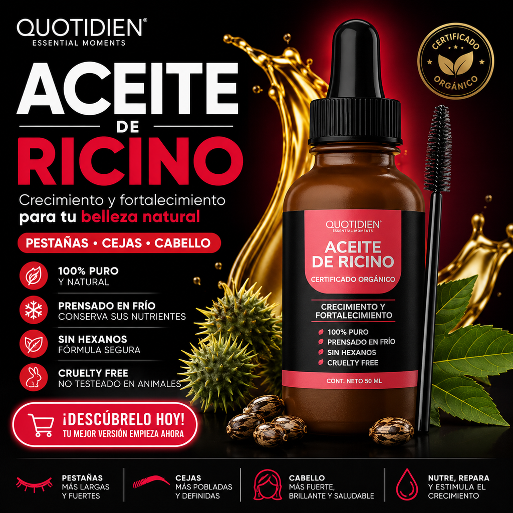 ACEITE DE RICINO QUOTIDIEN™ | Tu mirada puede impactar