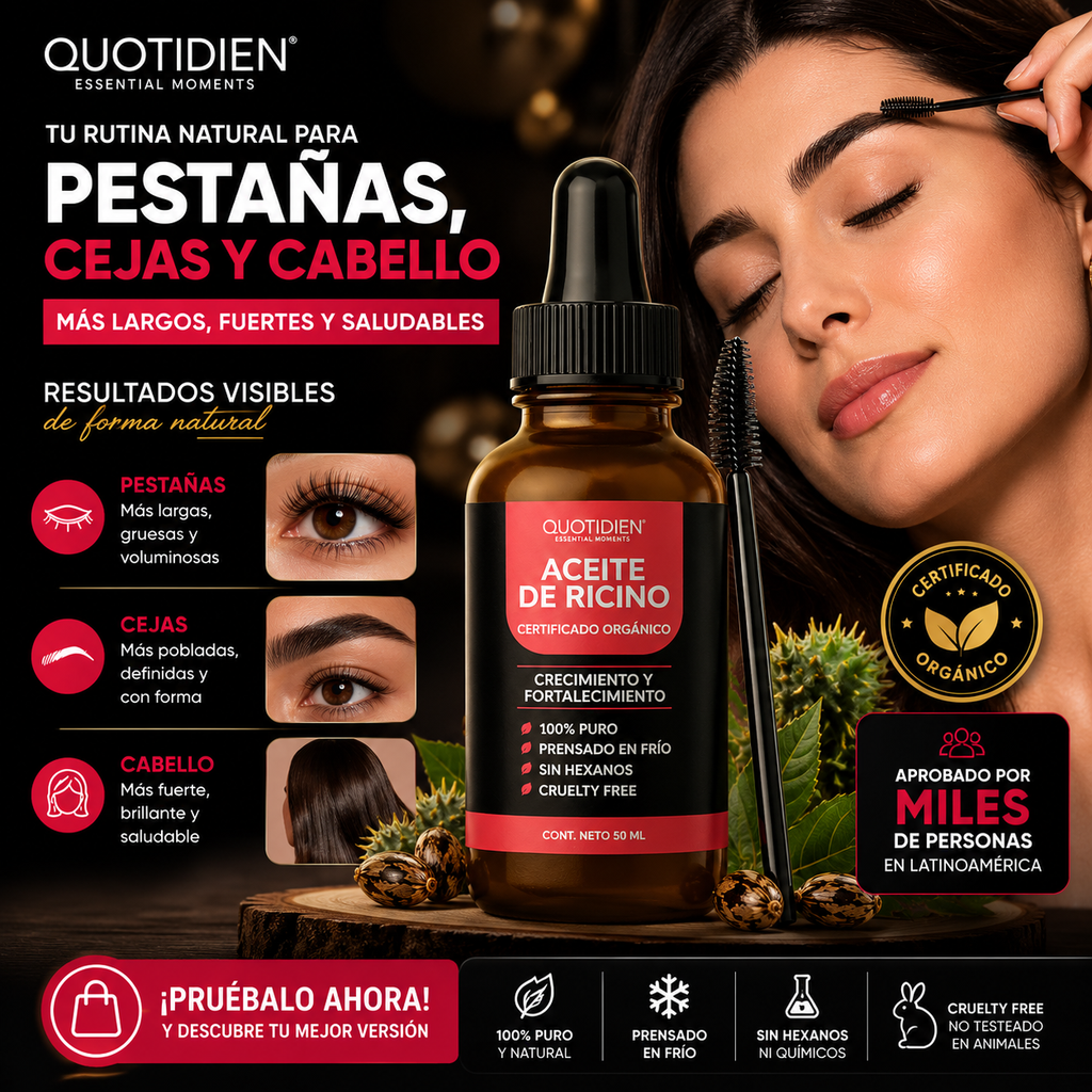 ACEITE DE RICINO QUOTIDIEN™ | Tu mirada puede impactar