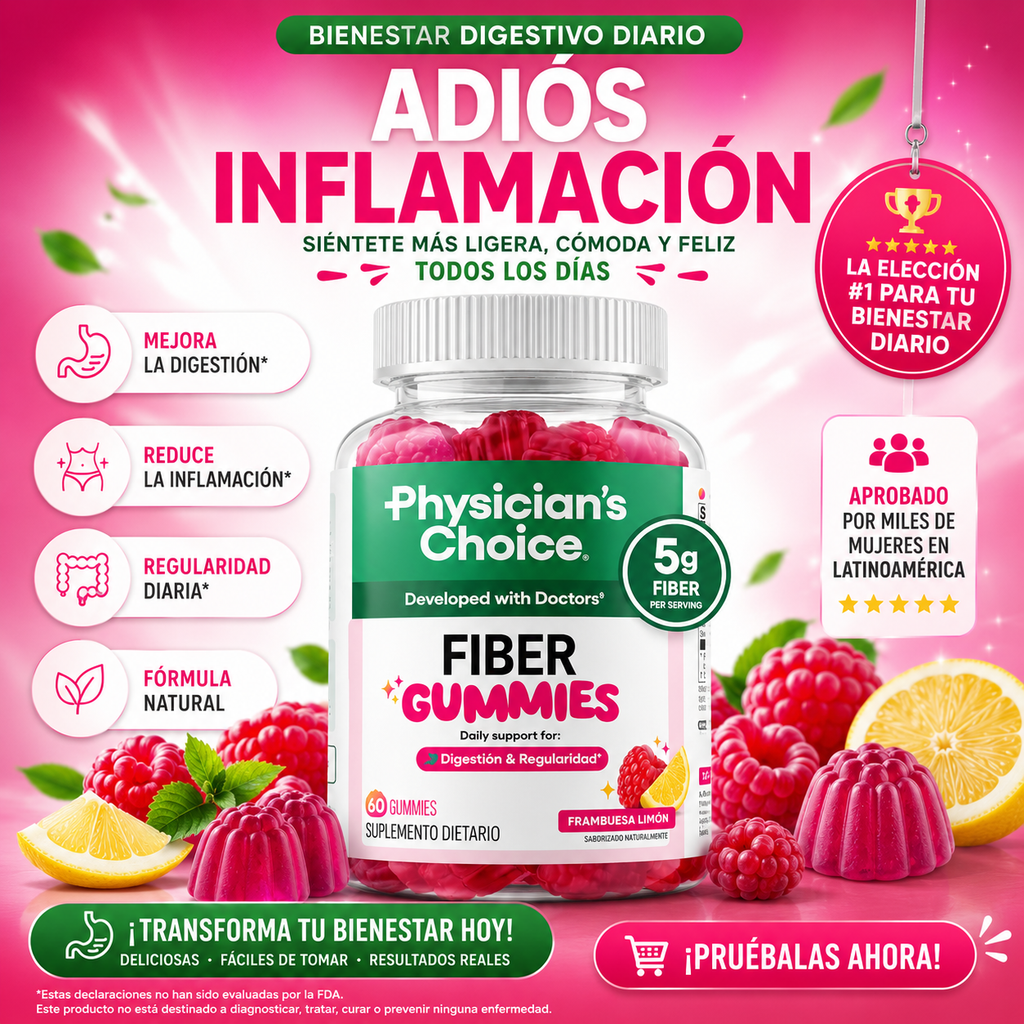 FIBER GUMMIES™ | La Inflamación está Arruinando Cómo Te Ves