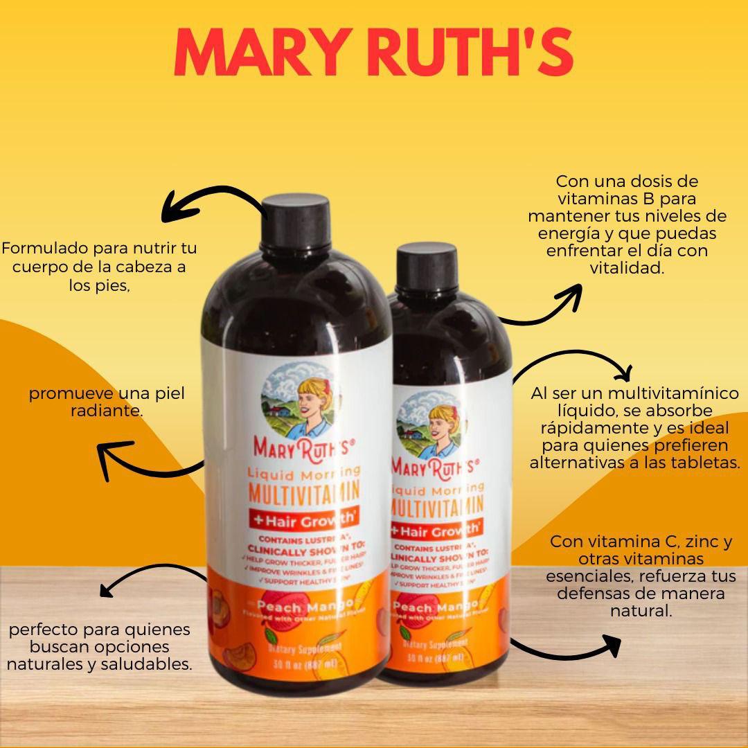 COMBO MARY RUTHS - CABELLLO RADIANTE Y FUERTE + MULTIVITAMÍNICO FAMILI ...